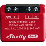 Shelly nutikas valgusl&uuml;liti 1PM Mini Gen3, 1PMminiGen3, 110-240 VAC, 2000 W, 8 MB, 30-70 % RH, 20 ajakava, 802.11 b/g/n, 4.2