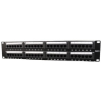 Gembird Patch paneel 24 porti NPP-C624-002, 1U, 19'', CAT 6, must, RJ-45, 24 pesa, 150mm s&uuml;gavus