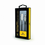Gembird Micro-USB kaabel CC-USB2R-AMmBM-2M, 2m, must, USB 2.0, USB Micro-B isane, USB Type A isane