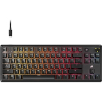 Corsair K70 CORE TKL klaviatuur, CH-911911E-NA, 87 nuppu, USB, MLX RED, RGB taustavalgustus, QWERTY, must