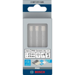 Bosch Pro teemantpuur 2607011626, 0,8 cm, 3 tk, keraamikale, kuivpuurimiseks