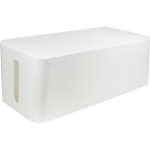 LogiLink KAB0063 kaablikarp, 407x157x133,5 mm, valge, plastik, kaabliava m&otilde;lemal k&uuml;ljel