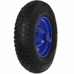 Vastupidav ratas kummirehviga k&auml;rule metallveljega 4.80/4.00-8 6PR teljega 140 kg sinine G71019 GEKO