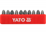 Kruvikeeraja otsikud 10 tk. Ph3X25mm S2 YT-0476 YATO