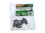 3/8" piedziņas ķēdes saites (10 gab.), GEKO, G74018, platums 1.3 mm