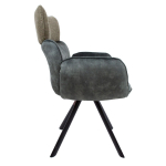 Krēsls EDDY ar roku balstiem, zaļ&scaron; samts 10333 Allit