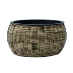 Puķu pods WICKER D37xH19cm, gai&scaron;i brūns 38215