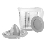 M&otilde;&otilde;tekann libisemisvastase funktsiooniga ja kaanega / tsitrusepress Keeeper 0630045130 1L &Oslash;14x15cm l&auml;bipaistev/hall
