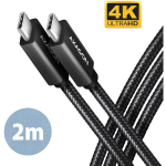 CABLE USB-C TO USB-C 2M 100W/BLACK BUCM32-CM20AB AXAGON