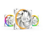 Be Quiet Korpuse Ventilaator LIGHT WINGS WHITE BL100 120mm PWM, 3 ventilaatorit, &Otilde;huvool 70.53 m&sup3;/h, Max r&otilde;hk 1.66 mmH2O