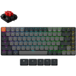 Keychron K3X-B1 klaviatuur, 75%, RGB LED valgustus, Bluetooth 5.2, 84 nuppu, madal profiil, aku maht 1550 mAh