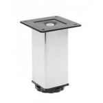Gtv M&ouml;&ouml;bli jalg 7158321, 100mm, 40x40mm, reguleeritav 25mm, kinnitustahvel 66x66mm, plastmass