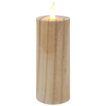 Besk Dekoratiivne LED k&uuml;&uuml;nal 9144916, 6x15cm, puidutekstuuriga pind, siseruumides kasutamiseks, sisseehitatud LED