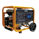 JCB bensiinigeneraator varutoiteks 3.6kW 230V &uuml;hefaasiline AVR k&auml;sik&auml;ivitus 15L paak rattad JCB-GPL3610P