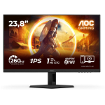 Aoc Monitor 24G4ZRE, 1920 x 1080, 240 Hz, 23.8", Fast IPS, 0.3 ms, 300 cd/m&sup2;, VESA 100 x 100, G-Sync &uuml;hilduv