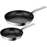 Tefal Pannide komplekt Intuition B817S255, 20/26cm, induktsioonile sobiv, fikseeritud k&auml;epide, must/h&otilde;be
