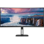 AOC Kumer monitor CU34V5C/BK, 3440 x 1440, 100 Hz, 4 ms, 300 cd/m&sup2;, 1x HDMI, USB keskpunkt, USB PD 65W