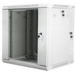 Lanberg seinakapp 19" WF02-6612-10S, 12U, 600x600mm, hall, 60kg, 2 sektsiooni, IP20, karastatud klaas