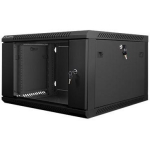 Lanberg 19" seinakapp 6U/600x600 (tasapinnaline pakend) WF01-6606-10B, 60kg, IP20, 2 ventilaatoriavahet, must