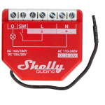 Shelly Qubino Wave1PM Kontroller, 110-240 V AC, < 0.3 W, 16 A, Z-Wave kordaja, seina konsool paigaldus