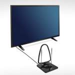 Maclean MCTV-963 siseruumides antenn, 75 &Omega;, 470-862 MHz, 12 V, must, DC kaabel