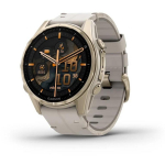 Garmin Fenix 8, 010-02903-40, 3.3 cm, 416 x 416 pikslit, 10 p&auml;eva, 43 mm, 10 ATM, GPS, Wi-Fi, Bluetooth, AMOLED, kuldne