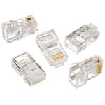 Gembird Mains plug, 8P8C, LC-8P8C-001/100, 100 tk, Cat5e, kullatud 30u