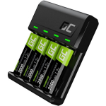 Green Cell Laadija GRSETGC01, 4x AA, 2000mAh, Ni-MH, 1,5V, &uuml;lekoormuse, termilise, ahelakaitse