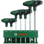 BOSCH 1600A039J1 T-k&auml;epidemega HEX kruvikeerajate komplekt, 7 tk, 2-10mm, S2 teras, ergonoomiline k&auml;epide, metallhoidik