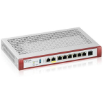 Zyxel USGFLEX100HP-EU0102F tulem&uuml;&uuml;r, 3 Gbit/s, 8x1 Gbit/s, 50 VPN, 16 VLAN, DDoS, LED