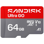 SanDisk Ultra GO 64 GB MicroSDXC UHS-I, SDSQUGN-064G-GN6MN, 140 MB/s, V10, A1, Android, Windows 10