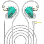 KZ AS16 PRO Cyan NO MIC - in-ear headphones, green