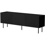 Cama Meble LUCCA 490372 teleri kapp, 1650mm, 400mm, 590mm, 3 ust, 1 riiul, MDF, must, modernne