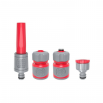 Dārza smidzinā&scaron;anas uzgaļu komplekts 4 gab., 1/2" &scaron;ļūtenēm, regulējams, ABS plastika, AW61120, AWTOOLS