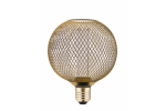 Gaismeklis LED GRID,C125, E27, 3,5W, 120lm, 1800K, AC220-240V, 320&deg;, gold