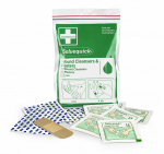 Haavade puhastamiseks m&otilde;eldud salvr&auml;tikud ja plaastrid, Cederroth, 1880, 20 plaastrit, 10 salvr&auml;tikut