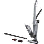 Bosch BCH3P210 Series 4 Flexxo juhtmevaba akuga pulgaga tolmuimeja 2-&uuml;hes 21.6 V kuni 50 min runtime 0.4 L konteiner Dry Bagless Silver