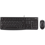 Logitech Klaviatuur MK120 920-002561 USB, 1.5 m kaabel, QWERTY, must, t&auml;issuuruses, pritsmekindel, hiir kaasas