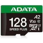 Adata microSDXC UD128GUI3V30A2SP-RA1 128GB, lugemise kiirus 180MB/s, kirjutamise kiirus 160MB/s, UHS U3, V30, A2, veekindel