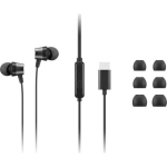 Lenovo USB-C kaabel k&otilde;rvaklapid 4XD1J77351, 100&ndash;20000 Hz, 32 oomi, USB-C, must, mikrofoniga, lisak&otilde;rvaklapid