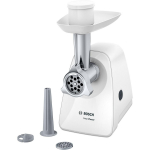 Bosch | Meat mincer SmartPower | MFW2510W | White | 350 W | Number of speeds 1 | 2 Discs: 3.8 and 8 mm; Sausage filler accessory.
