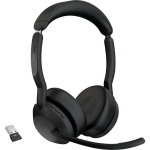 Jabra Juhtmega k&otilde;rvaklapid Evolve2 55 25599-999-999, 130g, must, Bluetooth, 18h, 28mm, 5.2, 2 k&otilde;larit, v&auml;ljat&otilde;mmatav mikrofon