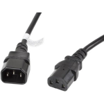 Lanberg Toitekaabel IEC 320 C13 - C14 CA-C13E-11CC-0030-BK, 3 m, C13, C14, VDE sertifitseeritud, must