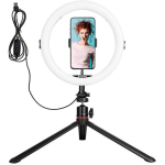 Agfa Photo Ring Light telefoniholderiga ARL11, 120 LED, 11 tolli, USB, 10-100% heledus, 1 telefoniadapter