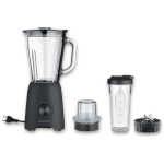 Severin Blender SM 003724, 600 W, 1.5 l, 2 kiirus, 3 otsikut, roostevabast terasest tera, kokteilide valmistaja