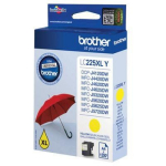 Brother Tindikassett LC225XLY, Kuni 1200 lehte, kollane, k&otilde;rge tootlikkus, &uuml;hilduv DCP-J4120DW, MFC-J4420DW