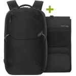 Targus Work+ EcoSmart TBB657GL, 15-16", 670g, 300D x 400D, eemaldatav korraldaja, reguleeritav rihm, lukustatavad t&otilde;mblukud