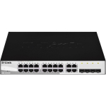 D-Link DGS-1210-20, hallatav l&uuml;liti, DGS-1210-20/E, 16x10/100/1000Base-T, 4xGigabit SFP, 802.3x voolu juhtimine, 802.1Q VLAN, ACL