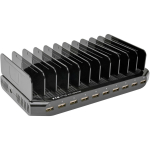 Tripp Lite 10 Port USB Laadija U280-010-ST-CEE, 12V 8A, 96W, 10xUSB A, 90 cm toitekaabel, must