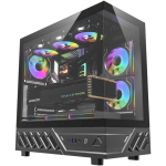 DarkFlash DS950 BLK NoF arvuti korpus, ATX/M-ATX/ITX, 9 ventilaatorit, 360mm vesijahutus, USB-C 3.2 Gen 2, 400mm GPU